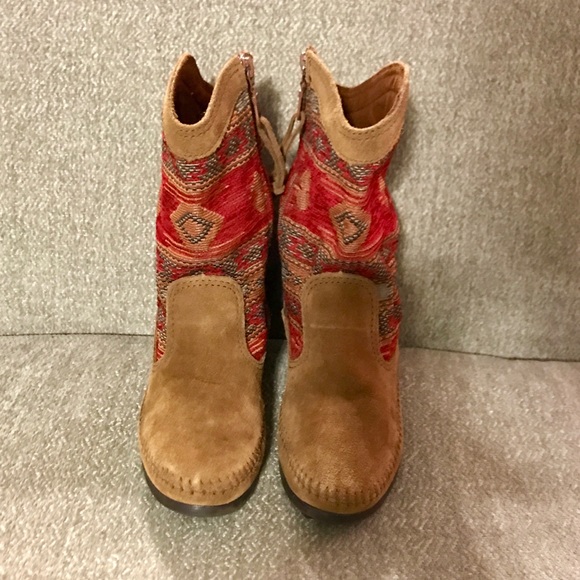✔️Minnetonka Baja Suede/Leather Boots✔️ Size 6 - Picture 5 of 8